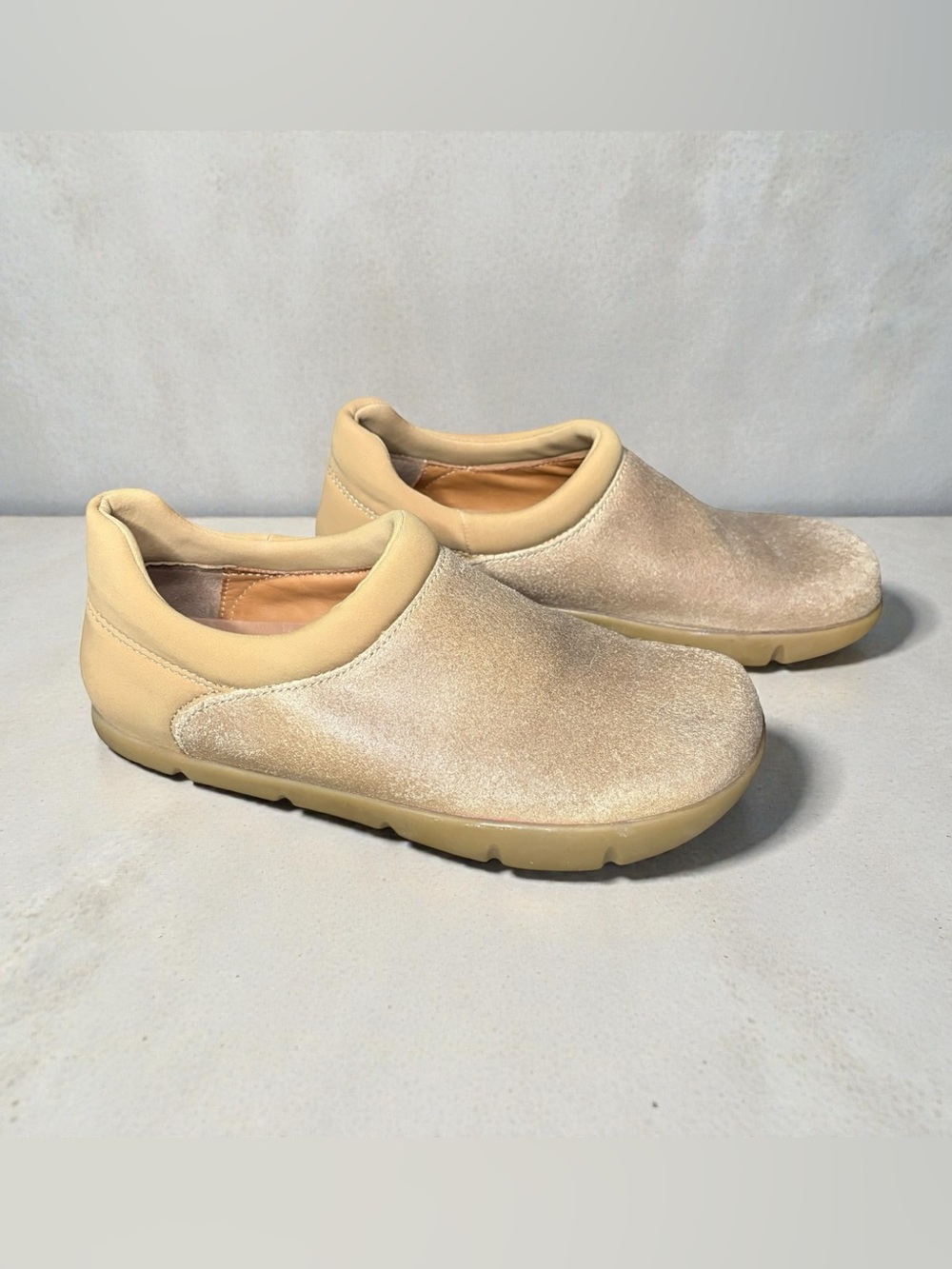 KALSO Mana Metallic Taupe Comfort Slip-On Shoes EU 38.5 US 8 Portugal